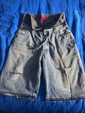 424 double big daddy denim short